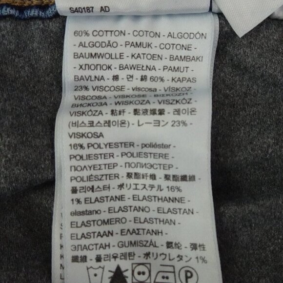 Levi's 315 Bootcut Jeans Plus Size 24W Blue Denim Stretch Shaping Flawed - Picture 10 of 11